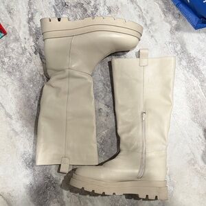 Roolee Cream Winter & Rain Boots